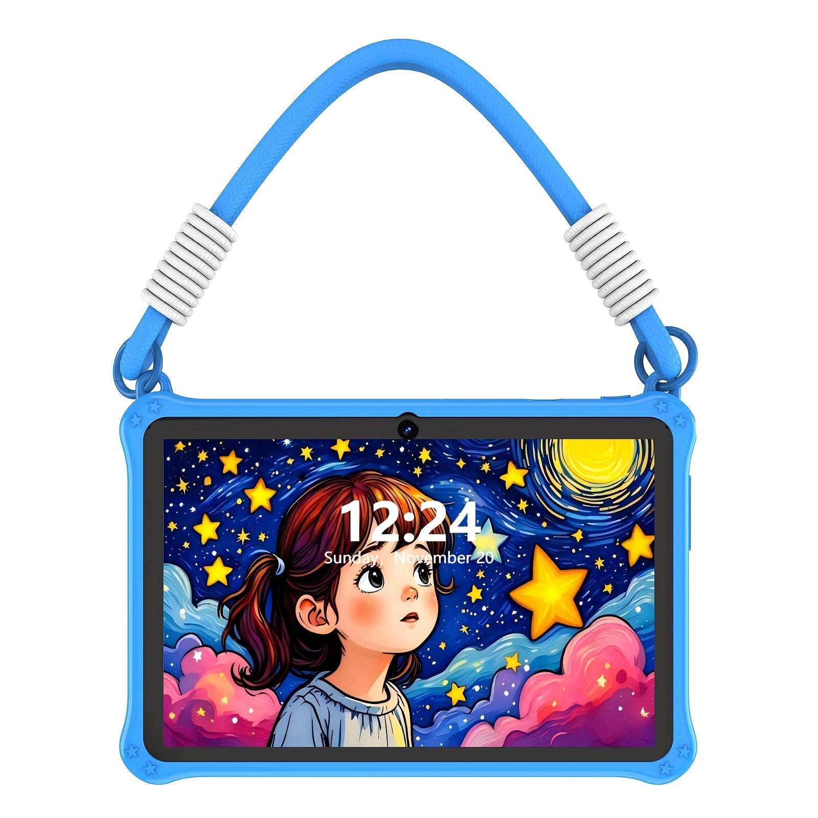 Children's Android 13 Tablet Computer, 7-inch Tablet Computer with Protective Case, 32GB ROM, 4GB (2GB+2GB Expandable) Memory, Quad-core CPU, Supports 1TB Expansion of Micro SD, Dual Cameras, WIFI+, Tablet Computer, Handheld + Stand Design +