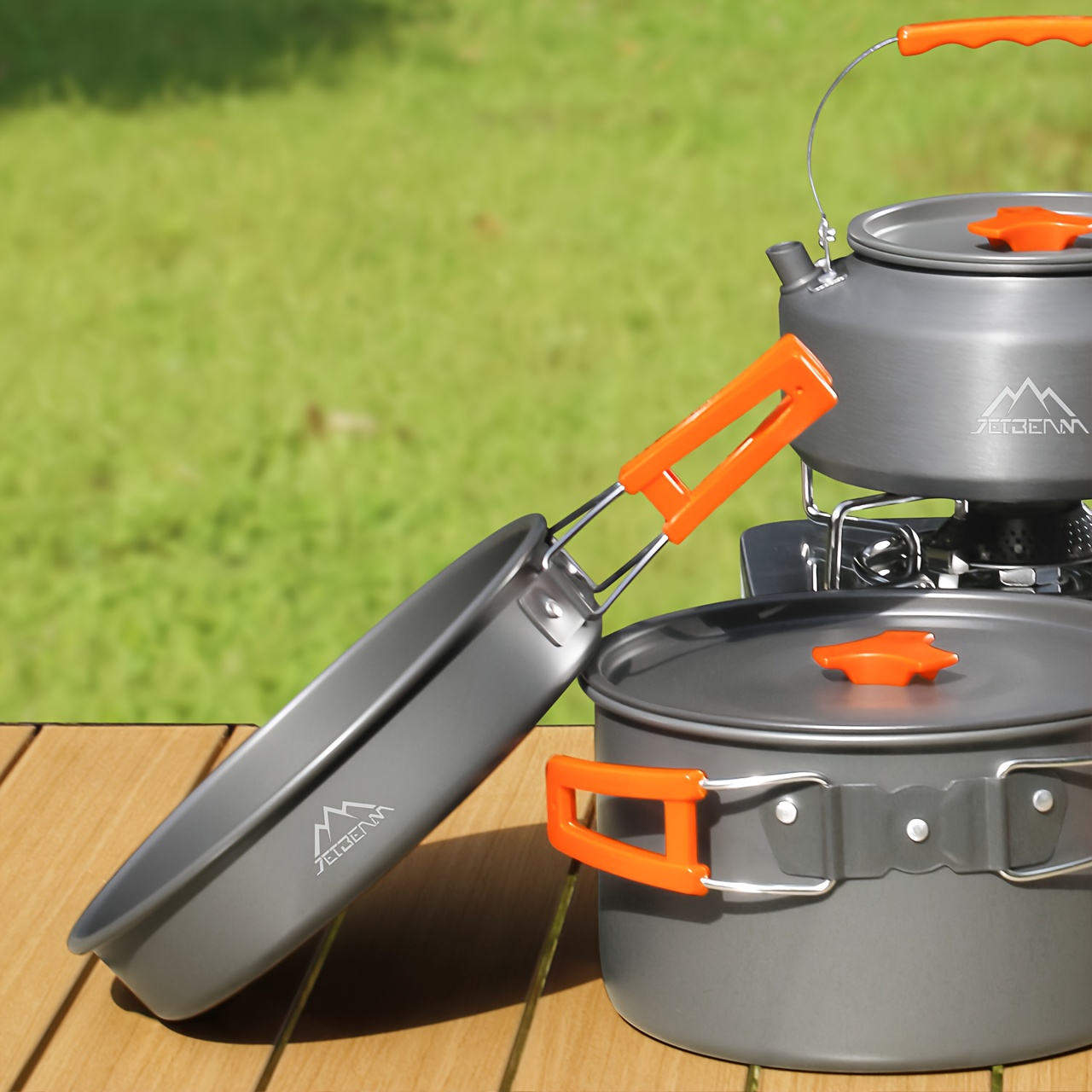   outdoor camping pre   frying pan with stylish folding handle durable non toxic   heating suitable for camping picnics universal for camping travel compatible with stoves grills barbecues ovens
