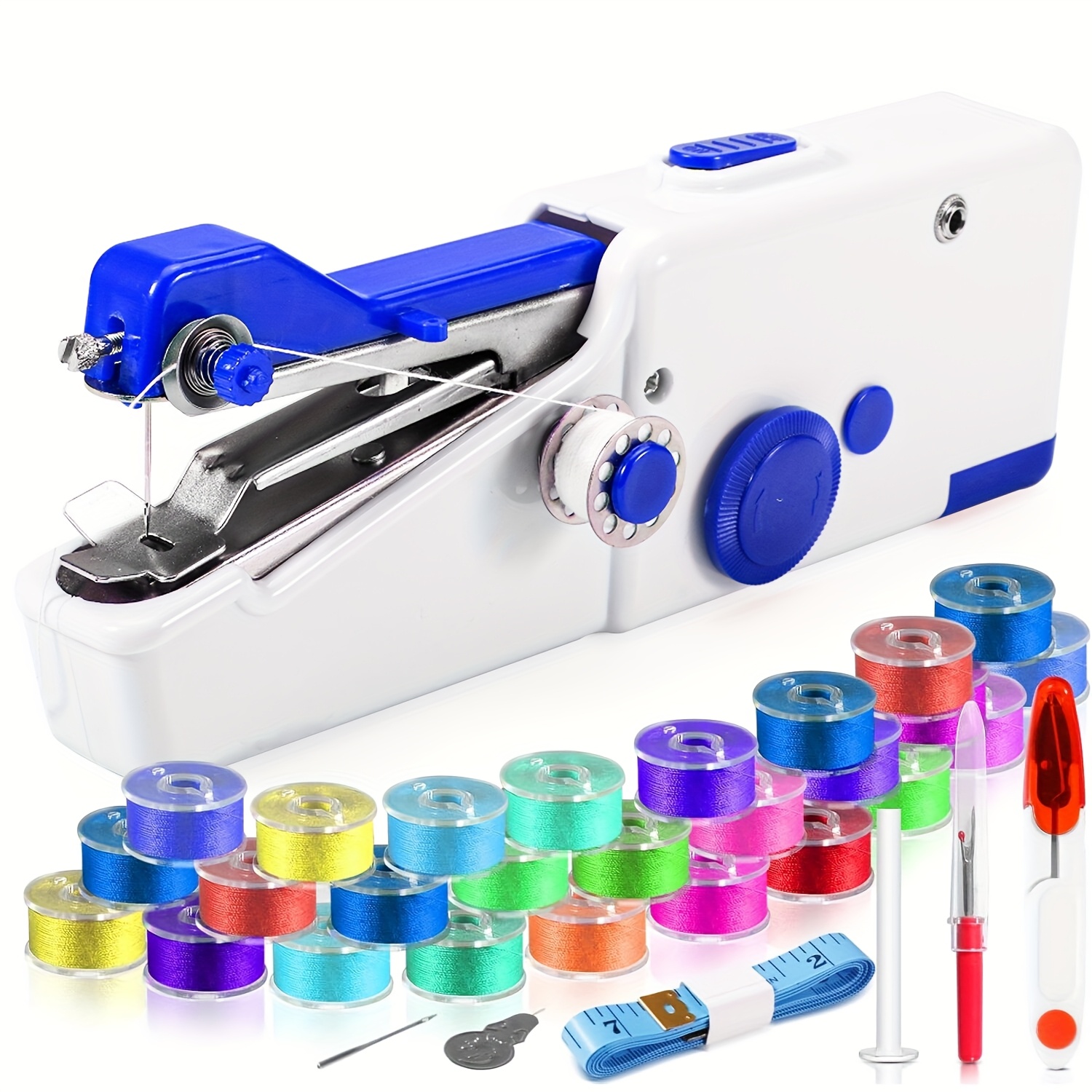 TEMU Handheld Sewing Machine, Sewing Machine For Beginners, Operated Mini Sewing Machines, Easy To Operate Portable Sewing Machine For Beginners,