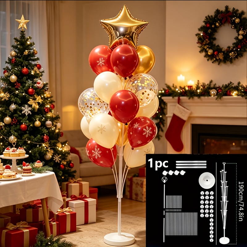 TEMU Extra Tall Balloon Tower - Party Decoration Item, Super Tall Balloon Column - 1pc Can Hold 25pcs Balloons, For Filling, Suitable For Birthday