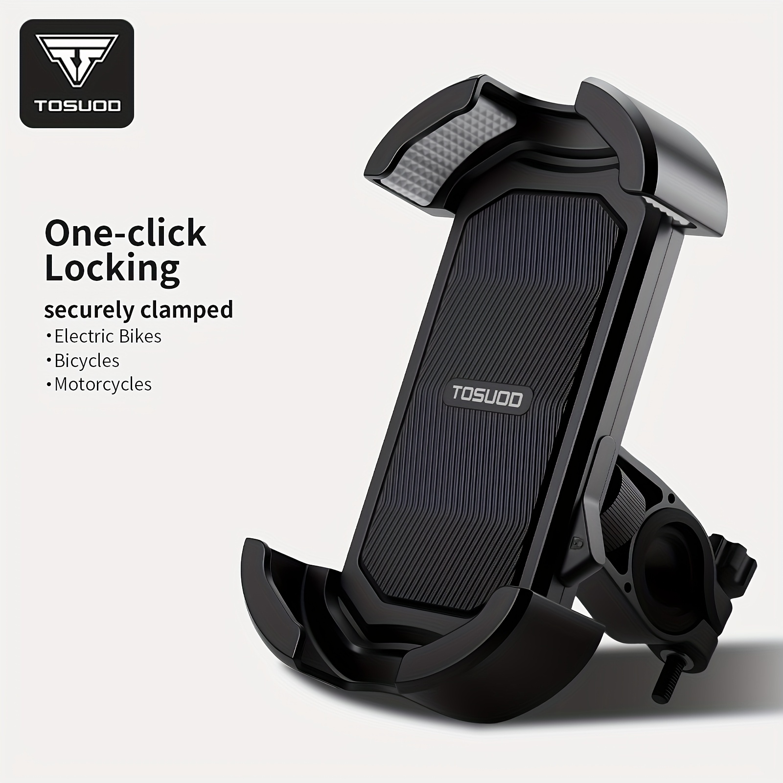 Image of Tosuod 1pc Bicycle Phone Holder; Mountain Bike Phone Holder; Road Bike Navigation Holder; Bicycle Accessories.
