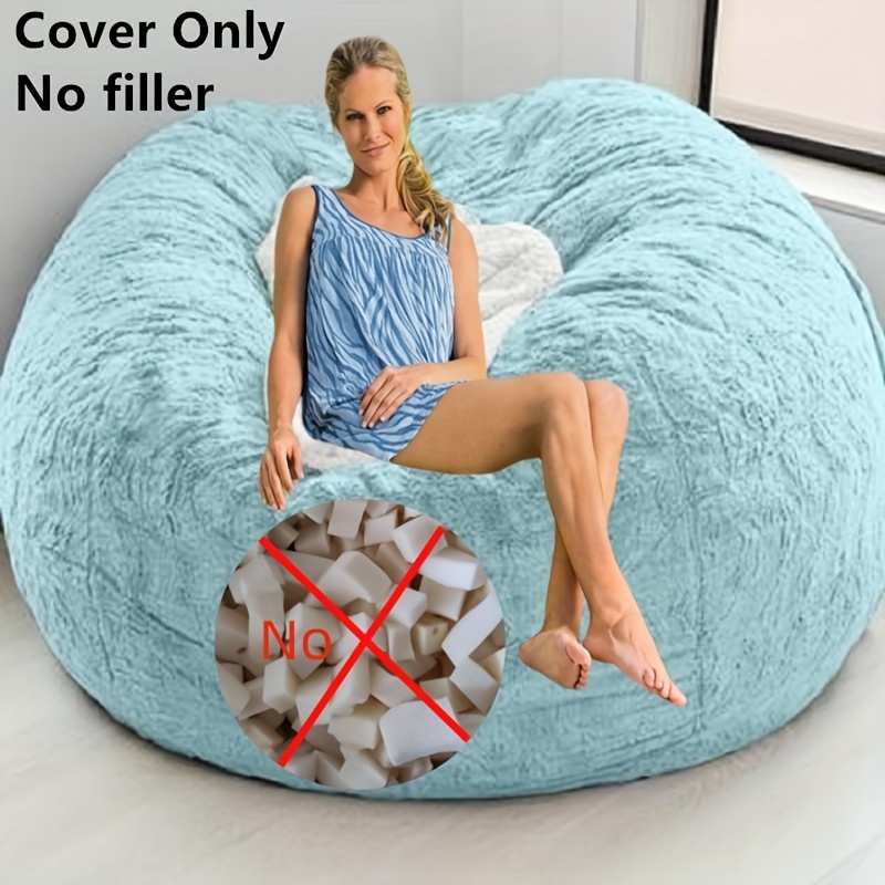 1pc Sofa Bean Bag Cover (No Filler) Bedroom Bean Bag Chair Slipcover, Bean  Bag Cover Only Cover No Inside, For Bedroom Living Room Home Decor