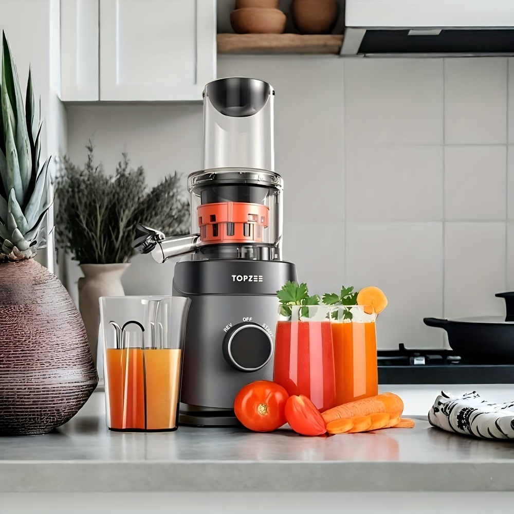 

Dual- Electric Juicer - Powerful Centrifugal Cold Press With 24oz Juice Cup, Chewable & Easy To Clean, Bpa-free, Ideal For Fruits & Vegetables, Drip-proof, Black