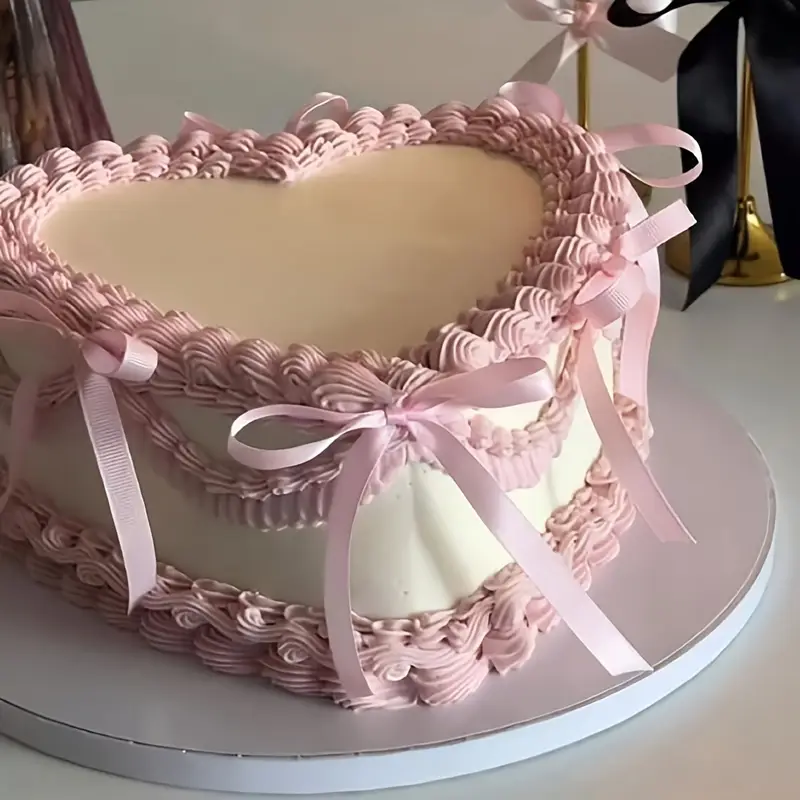 Decorazioni Per Torte A Fiocco - 50 Pezzi In Poliestere Rosa E Nero - Per Compleanni, Matrimoni E Feste - Foto 5