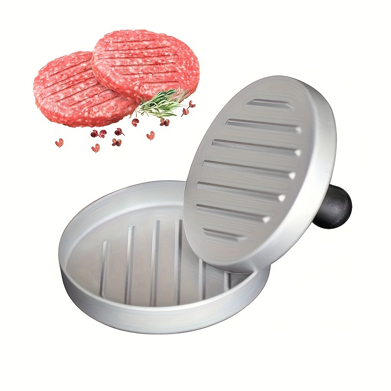 

1pc Burger Press - Manual Meat Patty Maker For Perfect & Breakfast Pancakes, Essential Kitchen Gadget