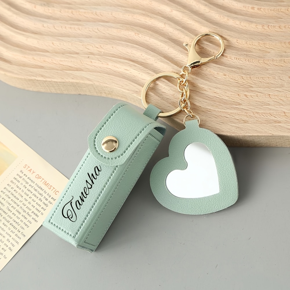 TEMU Custodia per personalizzata al laser, disponibile in colori. Si attacca a borse o chiavi, mantenendoti bella in e in luogo. Un'idea regalo per
