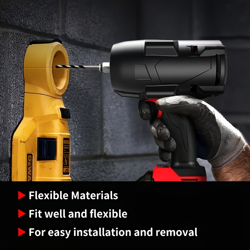     1 2 high torque impact driver silicone protective cover   resistant lightweight   tool accessory 49 16 2967     handle  resistant material   ergonomic handle   construction professional contractors