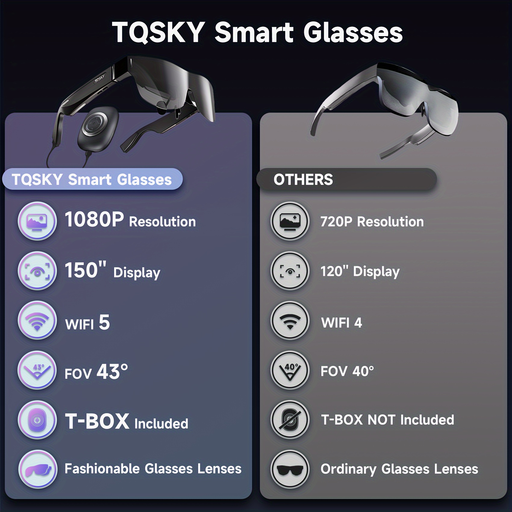 t1 ar   glasses with   150 micro oled virtual display myopia friendly portable massive 1080p screen   glasses compatible with stream   switch pc android ios details 2