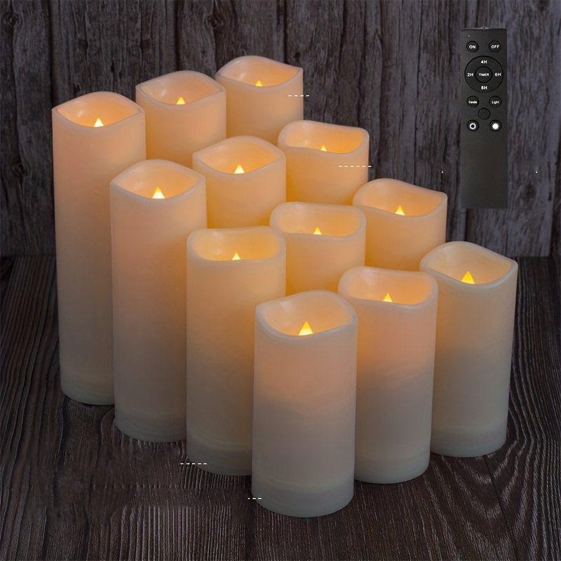 TEMU Christmas, Christmas Decorations, With Flickering Flame Effect, Suitable For Weddings, Proposals, Christmas, Valentine's Day, And Company