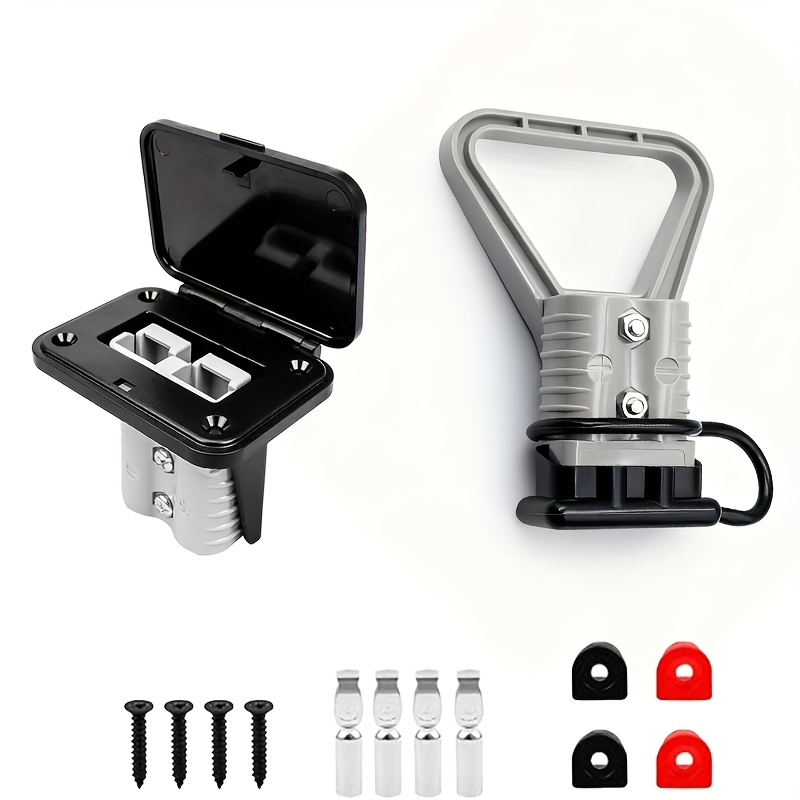 Agashe Battery Adaptive Connector, 120a Battery Quick Connect 12v-36v Battery Cable Quick Connect Disconnect Plug Winch Kit Power Rv Truck Winch-grey