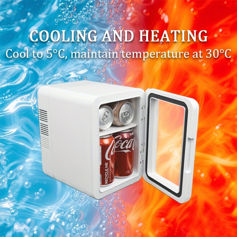 6l portable mini refrigerator with 360 cooling heating usb rechargeable power silent operation   for home   and outdoor use refrigerator portable office cooling modern mini fridge semiconductor cooling