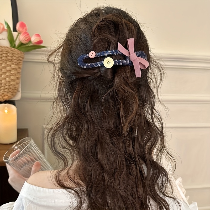 4pcs womens braided   duckbill hair clips cute sling bag puppy and bow   style scrunchies   accessories for daily wear Product details 5