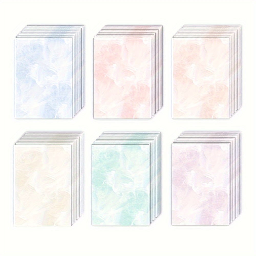 

60 Feuilles Papier d'Imprimante Couleur Finition Mat - 8.5x11" Recyclable Double Face Pastel Carton pour Scrapbooking, Fournitures de Bureau et Scolaires