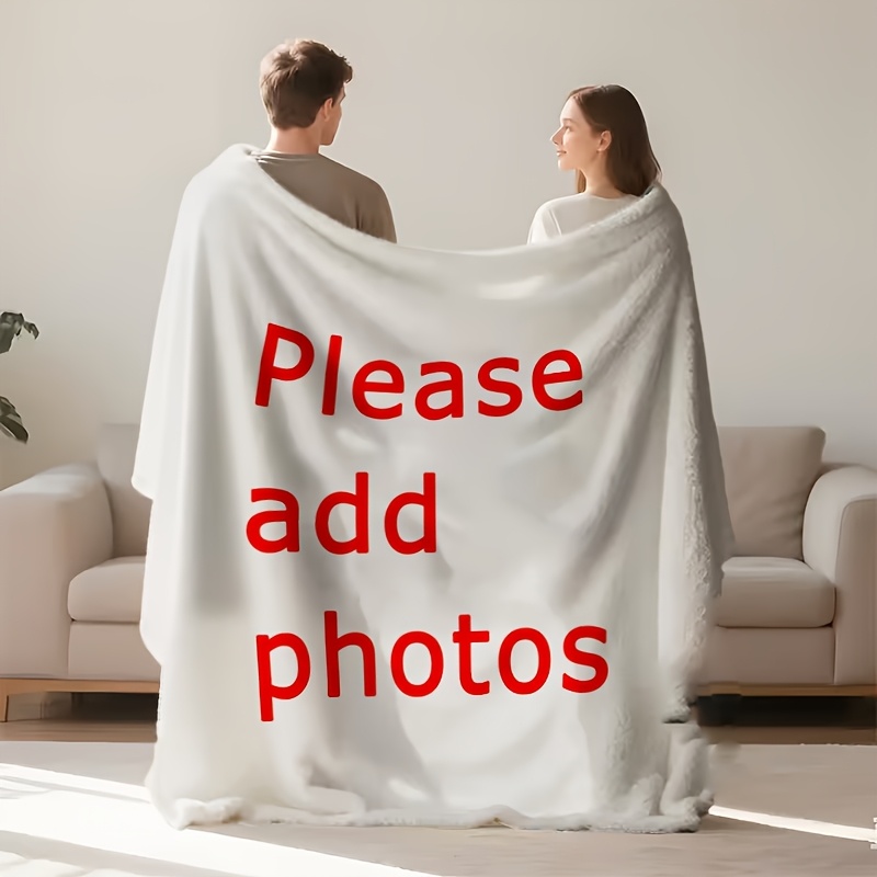 E-shop 1 Stück Individuell Gestaltbare Foto-Flanell-Decke – Weich, Warm, Leicht für den Ganzjahreseinsatz – Bequemer Begleiter für Sofa, Bett, Camping