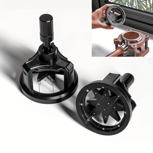 adjustable rotating wdt tool espresso stirrer distributor tool 304 stainless steel needle coffee distributor detachable coffee powder stirrer