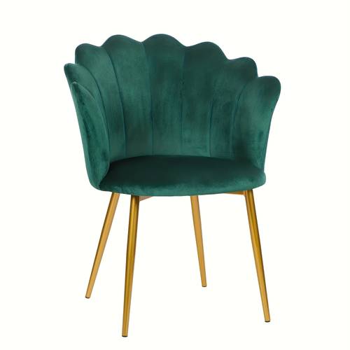 lounge chair vanity chair armchair velvet shell chair single chair decorative chair with plated metal feet for home office bedroom living room dining room