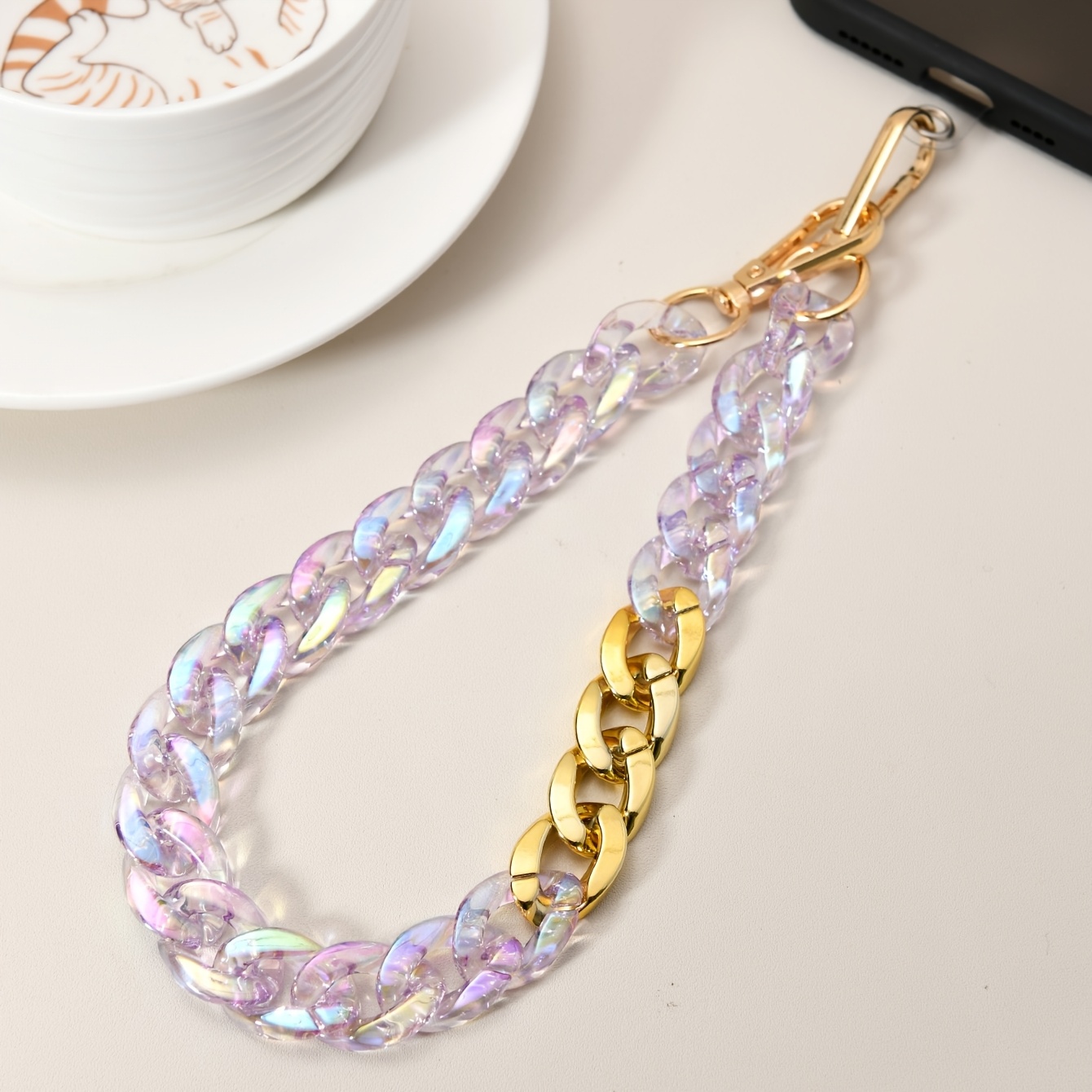 TEMU Acrylic Iridescent Random 1pc