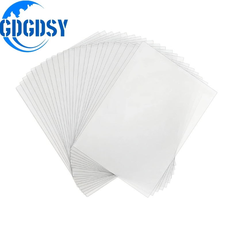 TEMU GDGDSY 40pcs Feuilles de Plastique, Film Rétractable Amusant, Feuille à Simple Face, Film d'Art Rétractable Vierge, Artisanat Créatif, Créez Vos