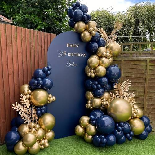 116pcs navy blue and garland kit weddings birthdays grandparents day fathers day retirement party
