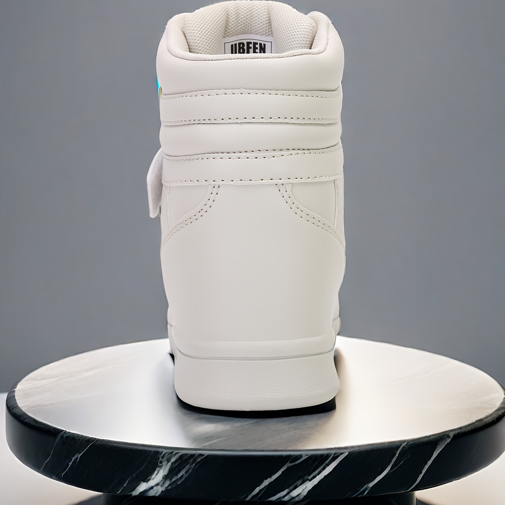 womens high top sneakers vibrant colour hidden wedge heel - Temu