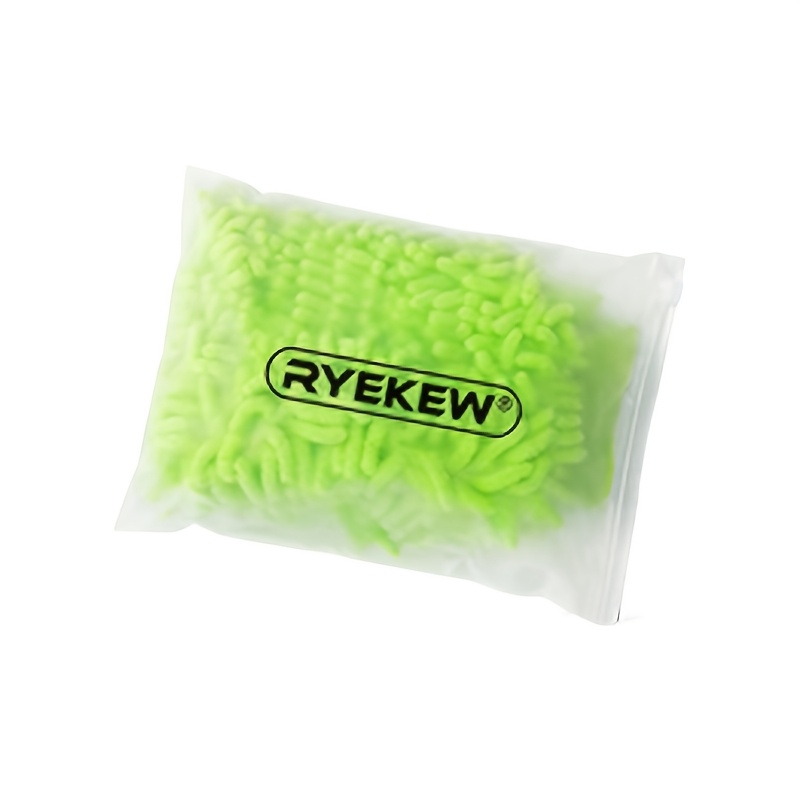 Ryekew Portable Car Wash Glove (green) Scratch-free Car Wash Sponge Glove, Super Absorbent, Cleaning Tool For Electric Vehicles And Cars
