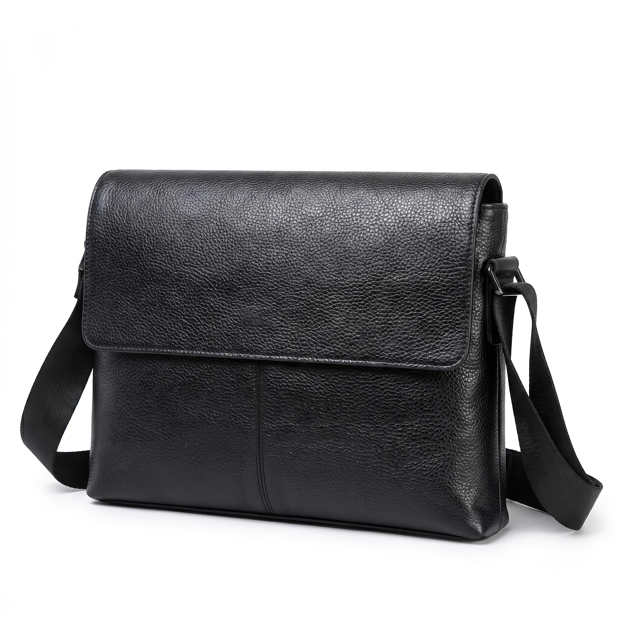 Image of Men' Color Shoulder Bag Large Capacity Crossbody Bag Adjustable Strap Multi Pocket Casual Messenger Bag Lightweight For Daily Work Outdoor