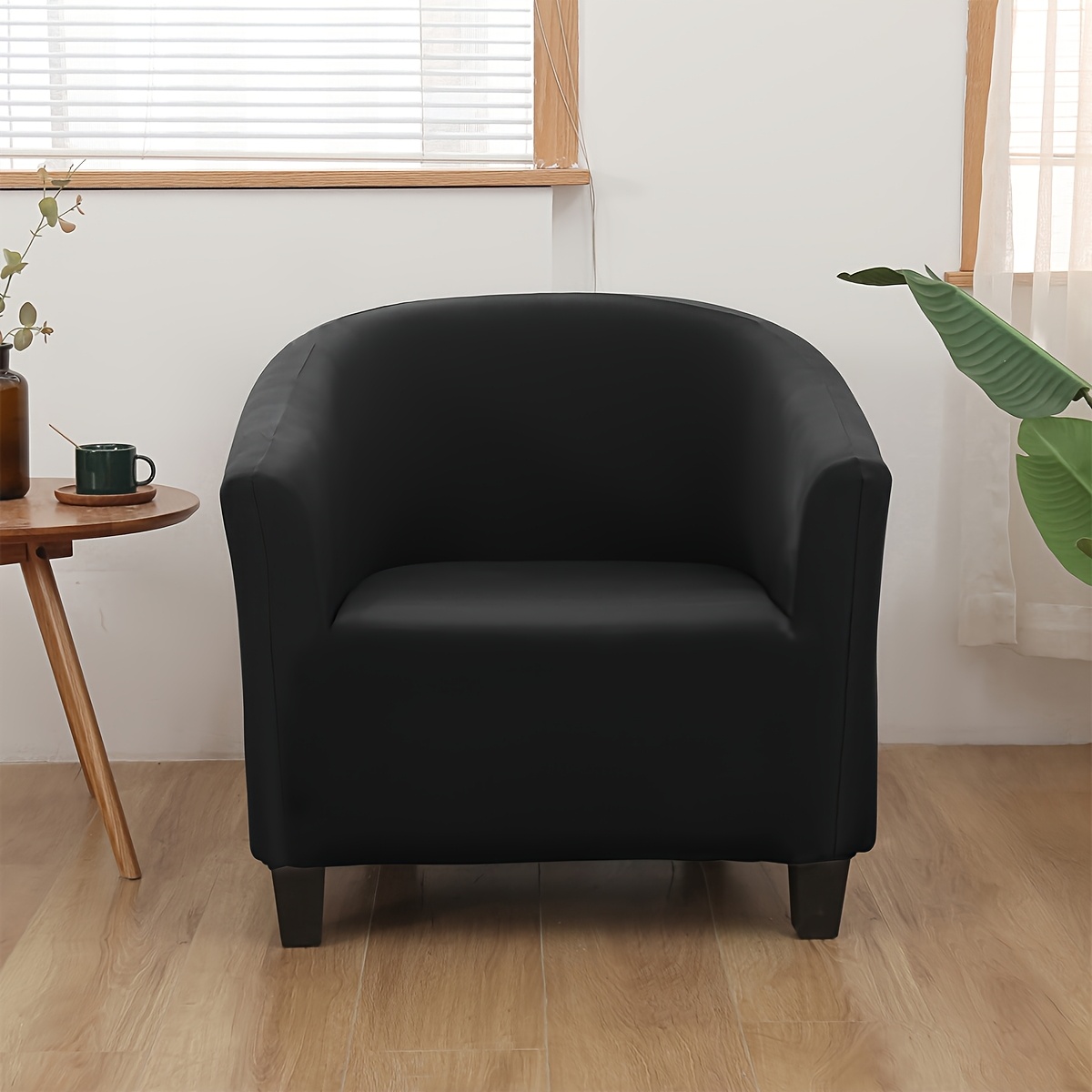 TEMU 1pc Fiber Fabric Stretch Bathtub Cover Club Chair Cover Chair Cover Solid Color Sofa Chair Cover Optional Stretch Armchair Sofa Cover Removable