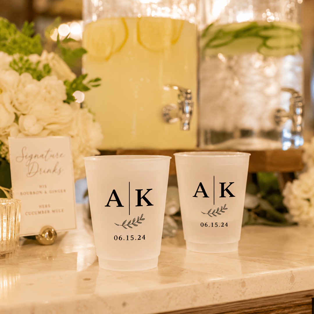 TEMU 10pcs Custom Engravable Frosted Cups - Suitable For Wedding Favors, Bachelorette, Text/, Plastic Tumblers For Birthdays, Graduation, Picnic,