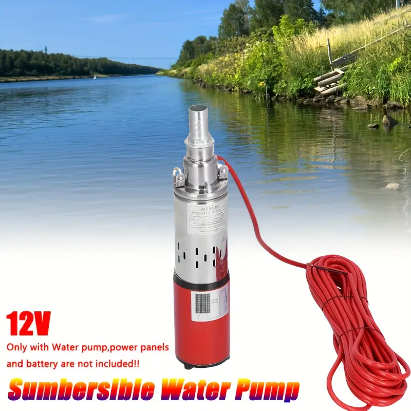 screw pump 12v 220w pump stainless steel 30 purpose suitable for farm irrigation garden pond water change for outdoor use with rv connection battery or solar panel details 0