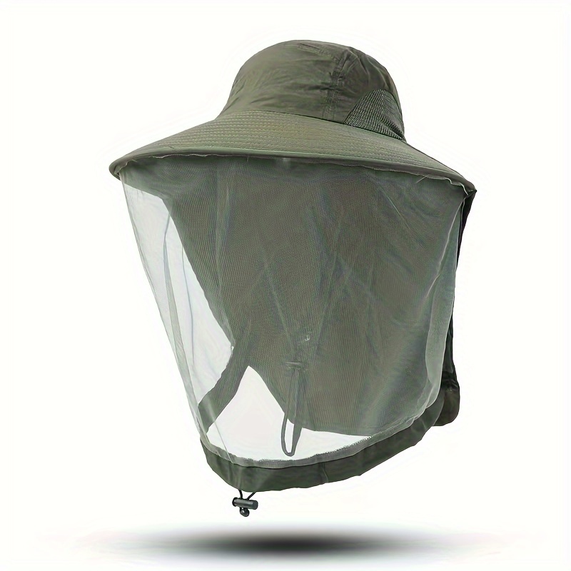 3 in1 bucket hat net mesh summer anti mosquito hat outdoor