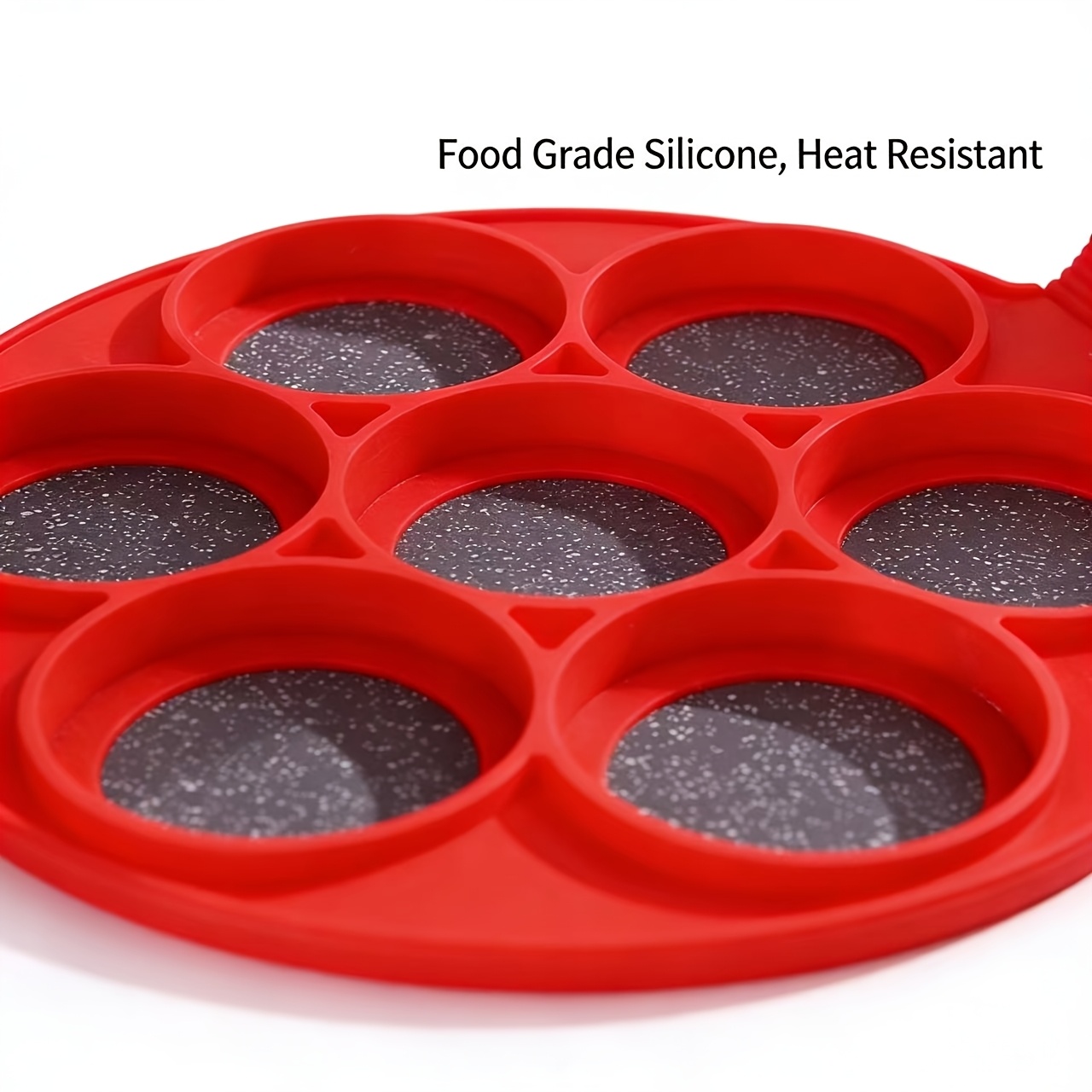 Moldes de silicona para panqueques y huevos, bandejas antiadherentes para hornear, utensilios de cocina de desayuno fáciles de limpiar, ideales para comidas de calidad de restaurante en casa