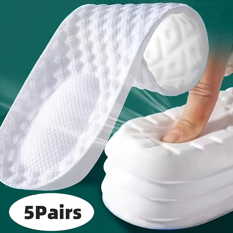 5 pairs of ultra   shoe insoles with shock absorption basketball shoe sole arch support inserts featuring a small size   e   size     trimmed to 35 size
