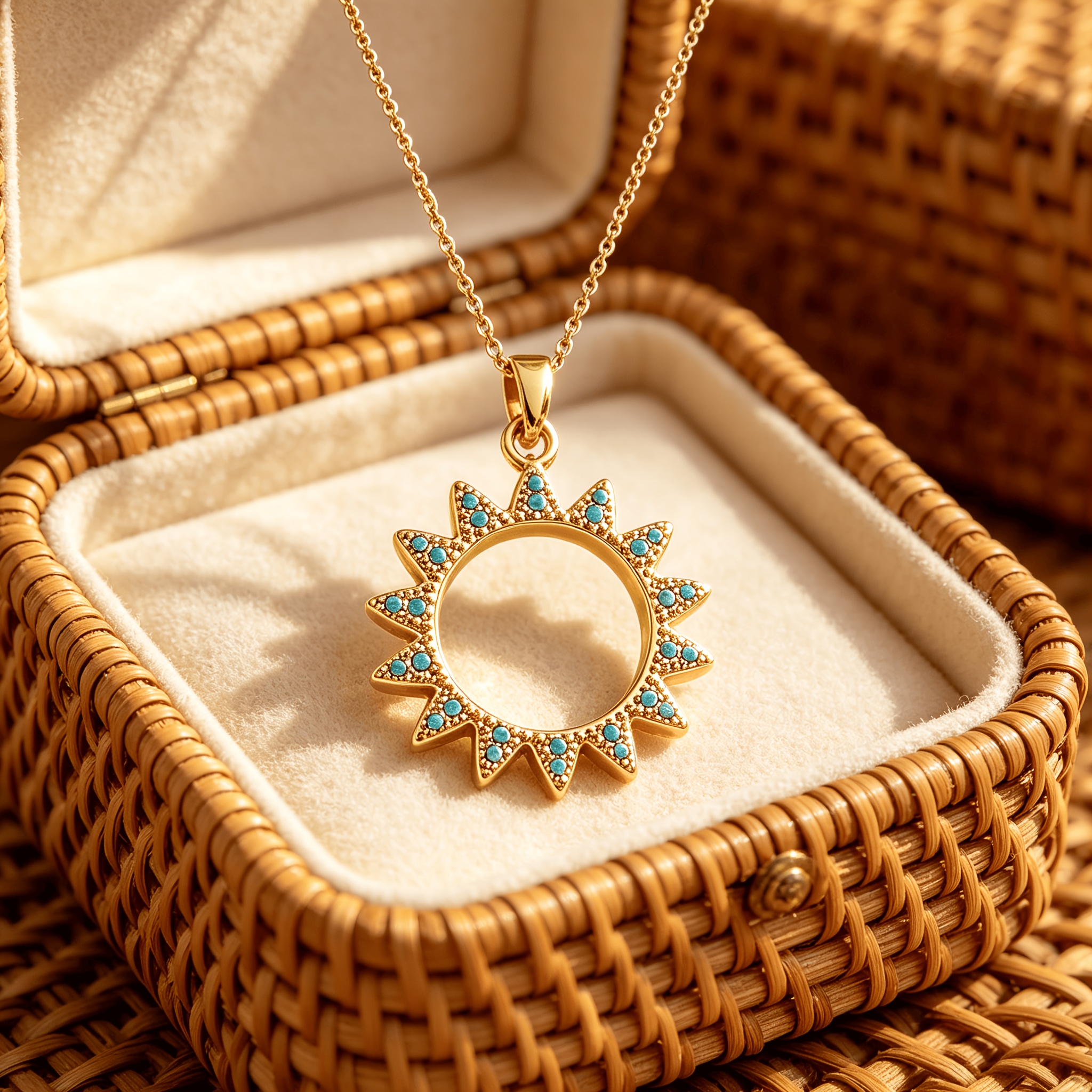 TEMU 1pc Collar de Moda para Mujer con Colgante de Sol de Cadena de Acero Inoxidable Serie Vacaciones, Joyería de Acero Inoxidable Hipoalergénica y