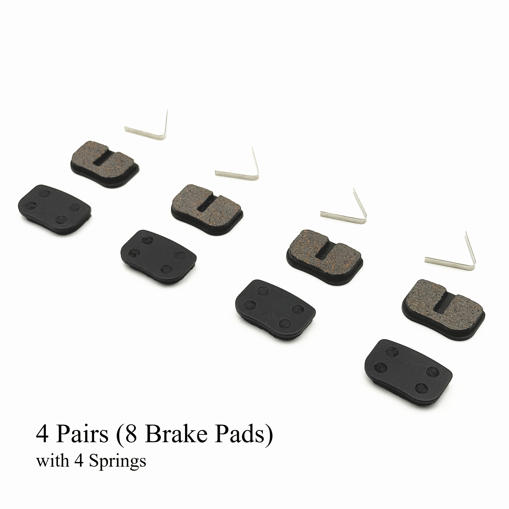 TEMU Semi-metalen, 1 paar/4 paar, schijfremblokken voor fietsen, compatibel met geselecteerde remsysteemmodellen van BOLI, AOBANG, AONS, AONUOSAI,