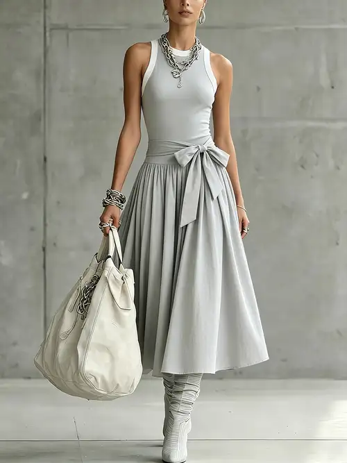 midi temu summer dresses casual a line midi dress women in summer featuring floral