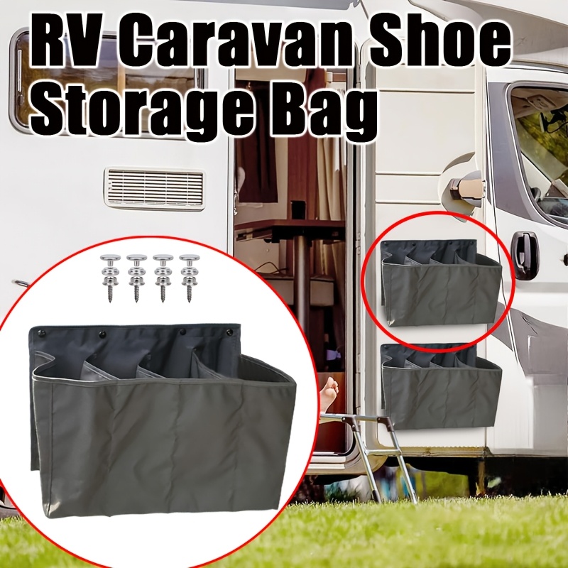 TEMU Bolsa colgante para zapatos de 10 pulgadas para autocaravanas, organizador de zapatos colgante multibolsillos que ahorra , se puede colgar en