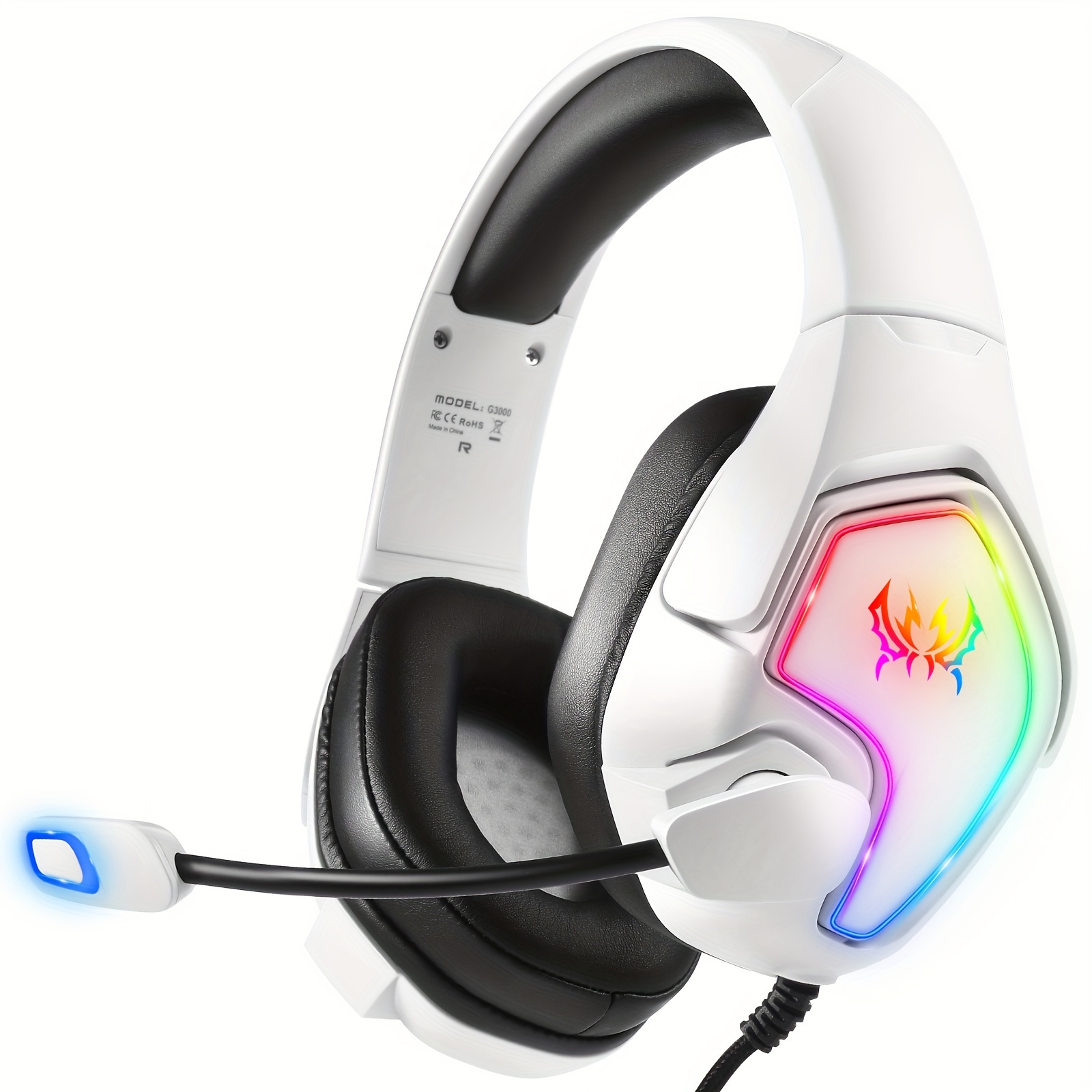 

Casque de Jeu KOTION EACH RGB - Filaire, Commandes de Volume/, Son , PC & Manettes PS4/PS5,