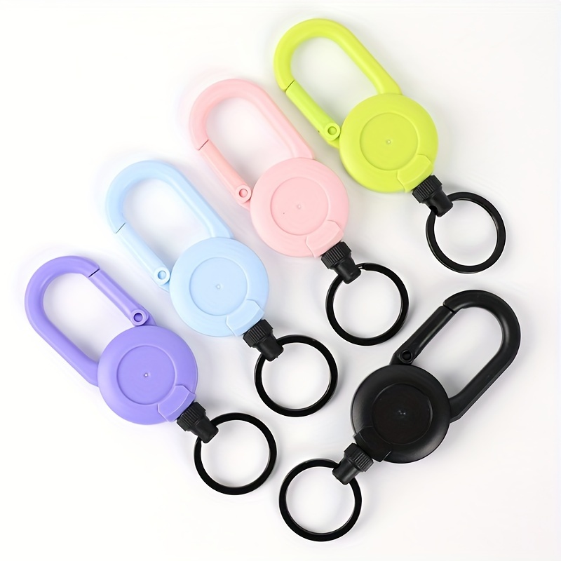 

Elastic Keychain With Retractable Pull Rope, High Rebound Keychain, Easy To Pull Keychain