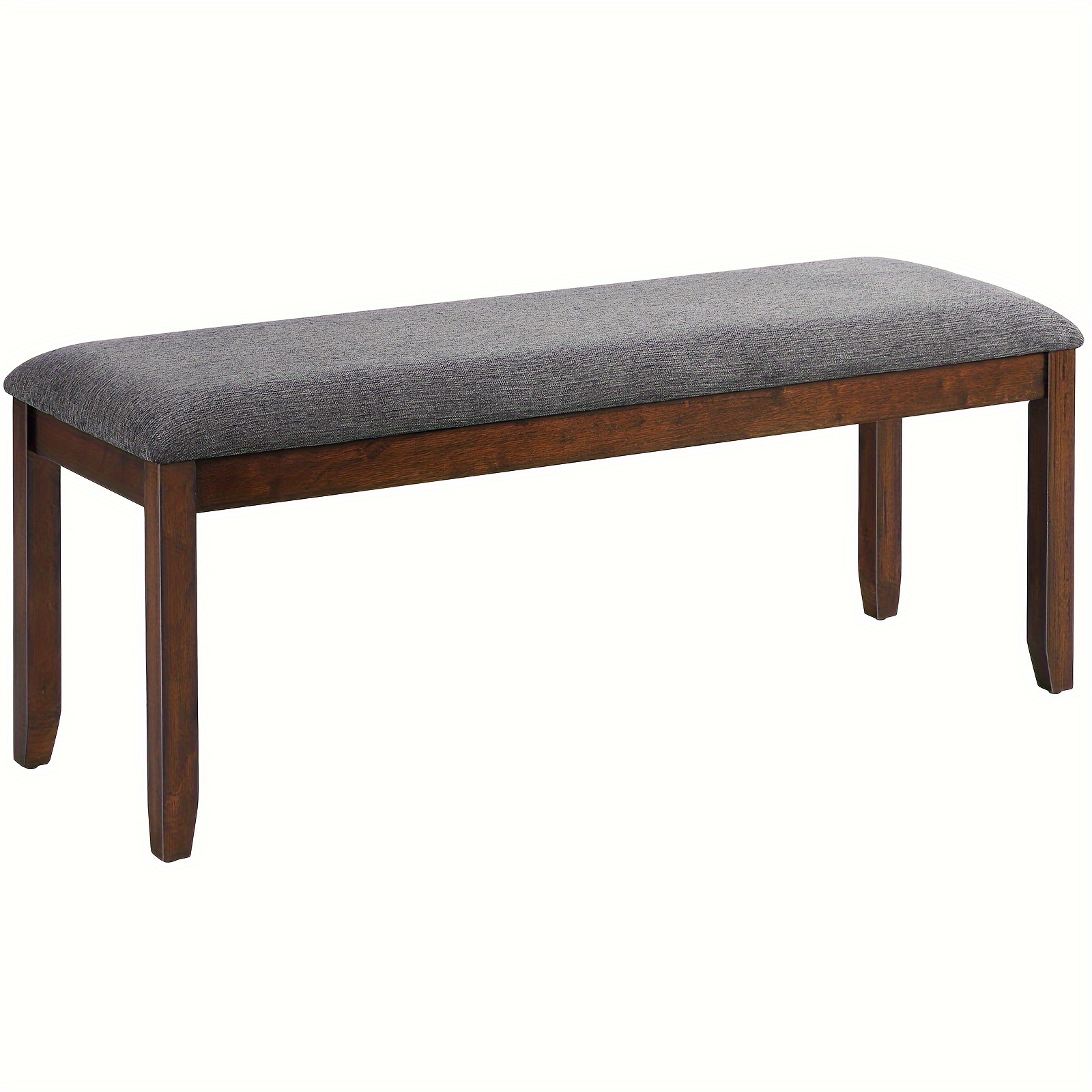 

Dining Bench Upholstered Entryway Bench Footstool Kitchen W/ Wood Legs