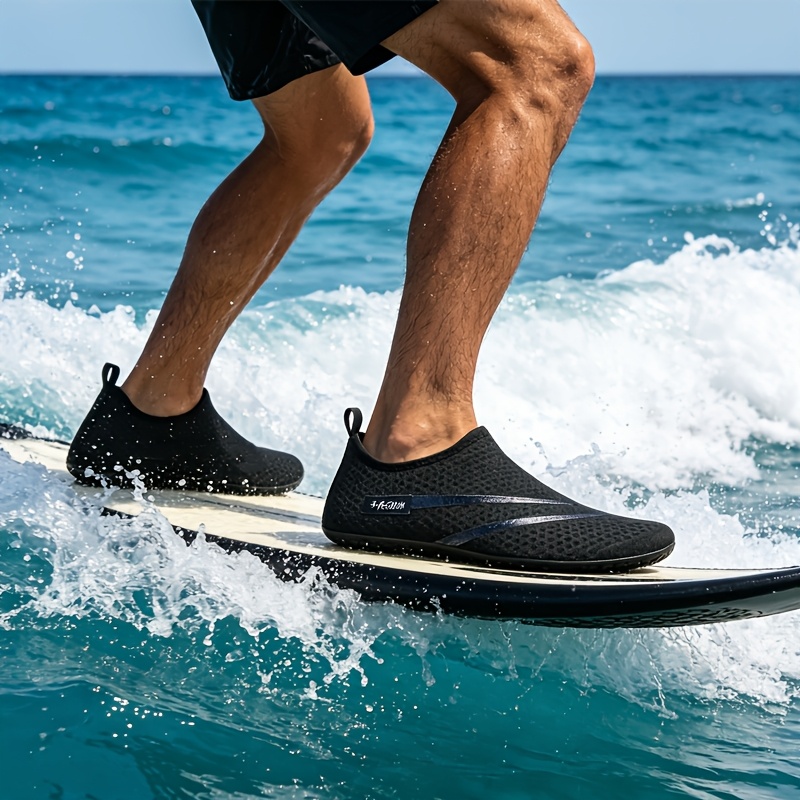 TEMU Water Shoes - Breathable Mesh, Suitable For Beach, Stream, Swimming, Diving, Rowing, Surfing, , Lightweight Footwear