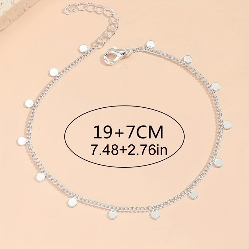 european and american cross border disc anklets anklets womens sense of luxury personality   niche simple summer     Product details 3