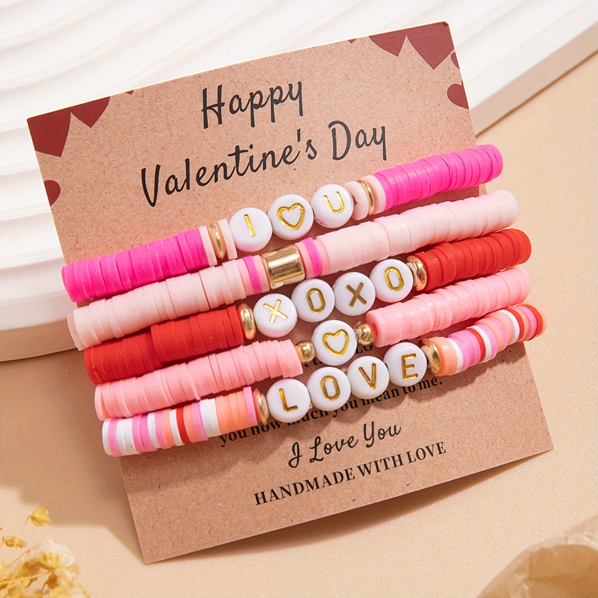 

5pcs 's Day Bracelet Set - , For Girlfriend Or