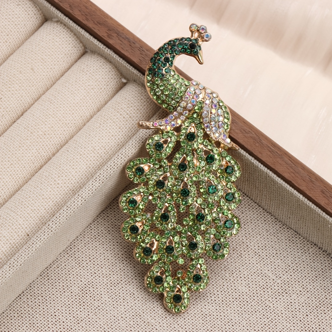 Image of Baroque Luxury Beautiful Peacock Phoenix Brooch For Men And Women, Jewelry Additions, Wedding Holiday Party Couple Surprise Gift