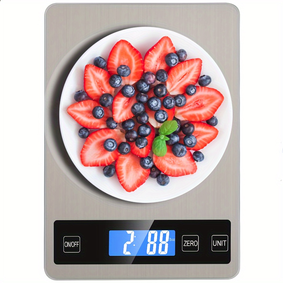 precision kitchen scale 15kg 1g capacity usb rechargeable lithium battery waterproof food contact   material ideal for dining baking details 0