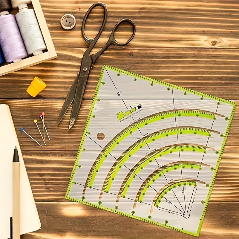 Circle Cut Quilting Ruler - Acrylic Template For Perfect Circles 2" To 10"