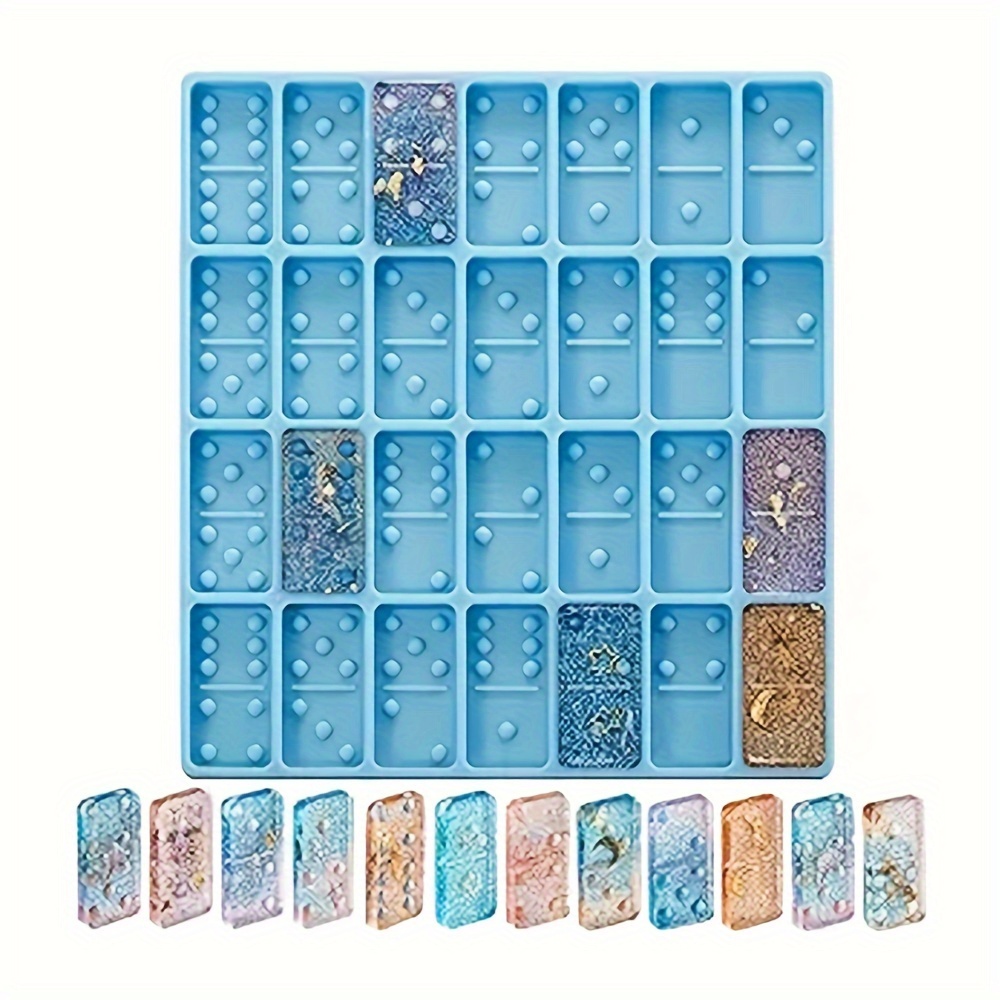 

1pc Dominoes Silicone Mold Set, Diy Recyclable Resin Craft Silicone Mold For Jewelry Making, Game Piece Casting, Home Decor