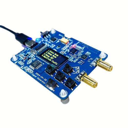 ht008 rf generator 23 5mhz 6ghz frequency range no external power with pc laptop control via serial port sine wave source sma connectors testing analyzer replacement