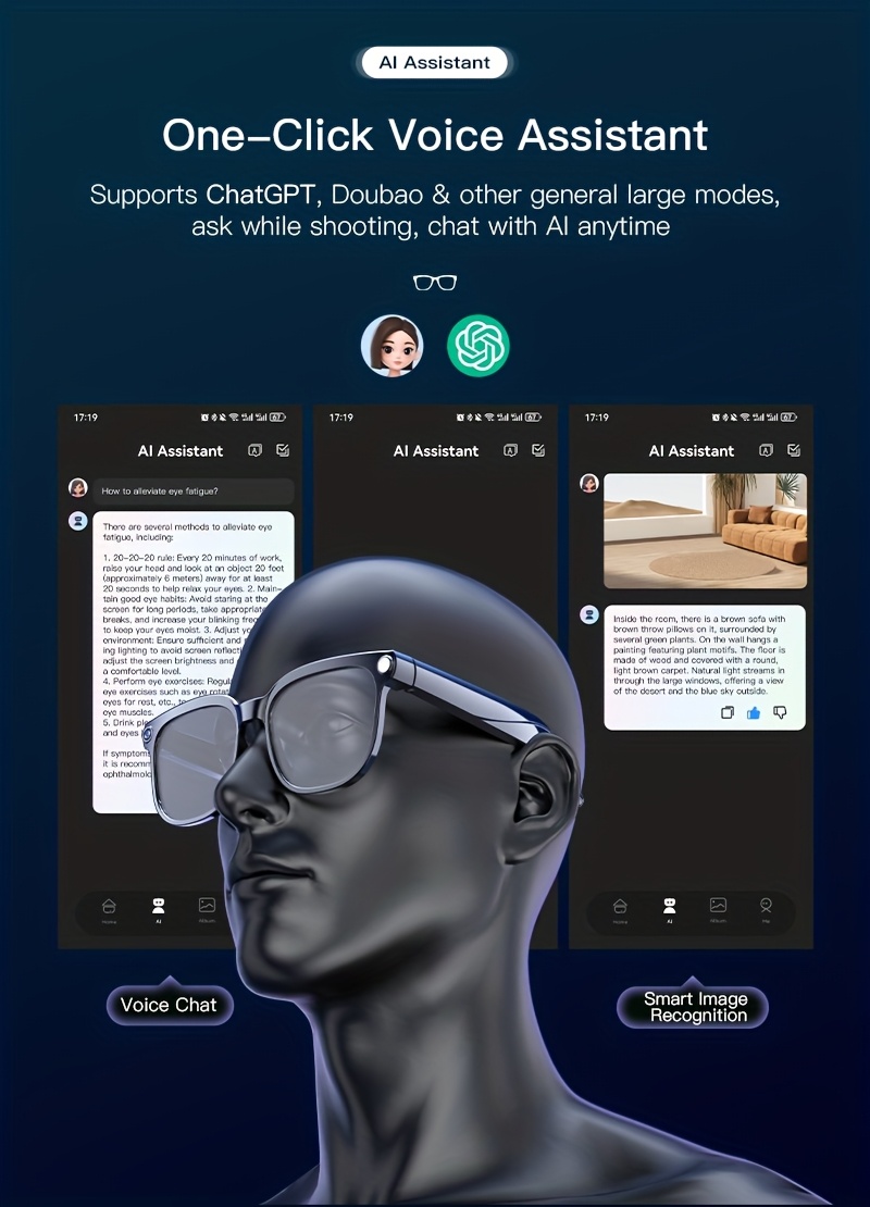 valentines day gifts 4k camera smart glasses ai smart glasses with real time translation object recognition open ear audio ultra   ideal for outdoor cycling work travel   to     hd audio Product details 5