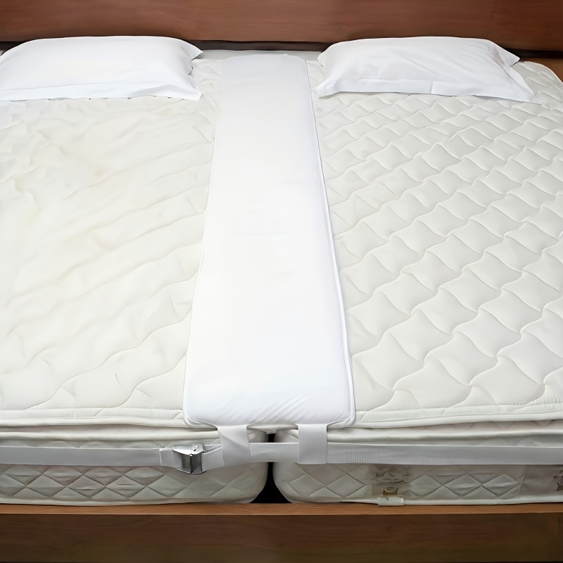 Queen Size Bed Bridge & Twin Bed Connector Kit - Non-slip Mattress Filler With Adjustable Strap - Easy Assembly Bed Joiner System For Couples, Guest Rooms & / Hosts - Durable Structure