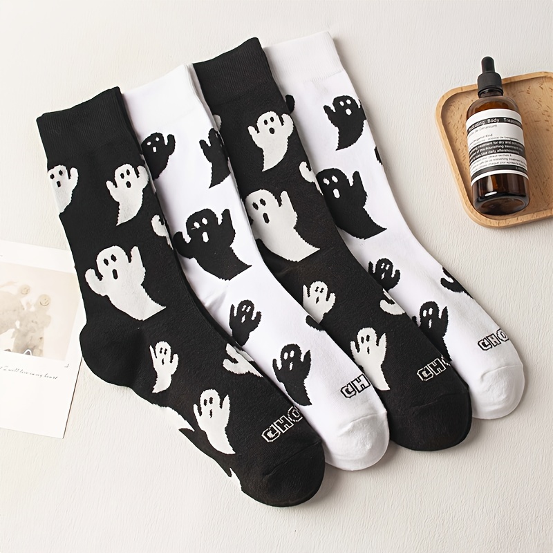 

Halloween Men's Mid-calf Crew Socks, Breathable Comfy Casual Socks Fashion Sports Socks For